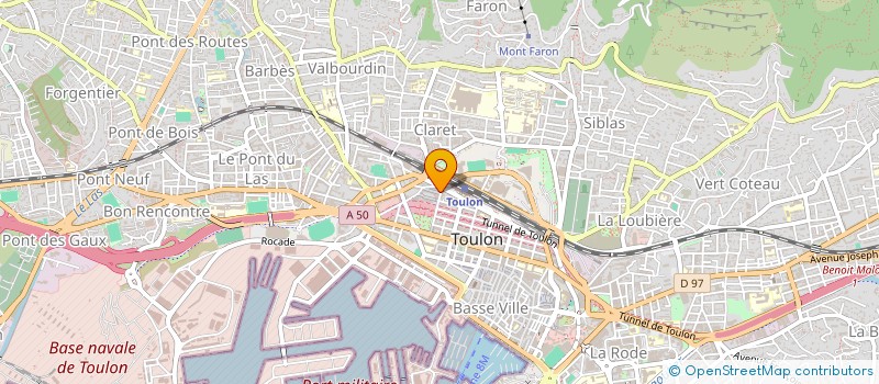 localisation de l'entreprise TRAVAUX E.M.G. 83  TOULON