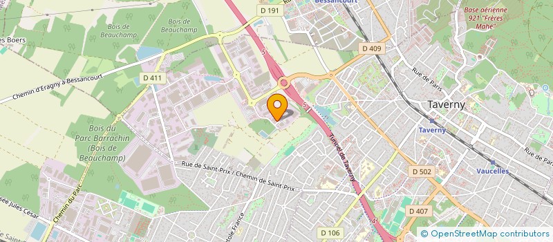 localisation de l'entreprise TRAVAUX ELEC PLOMB ELECT CHAUF à TAVERNY