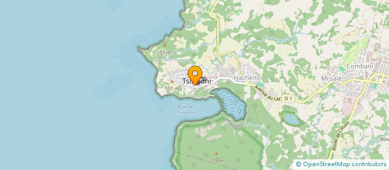 localisation de l'entreprise TRAVAUX ELECTRIQUES ET DE MAINTENANCE DE MAYOTTE à TSINGONI