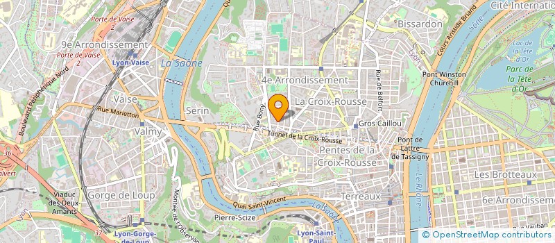 localisation de l'entreprise TRAVAUX EN CORDEE à LYON 4EME