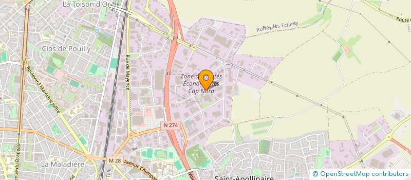 localisation de l'entreprise TRAVAUX ENTRETIEN BATIMENT à DIJON