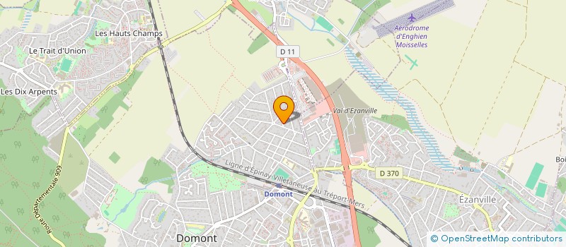 localisation de l'entreprise TRAVAUX ENTRETIEN PAVILLONS ET IMMEUBLES  DOMONT