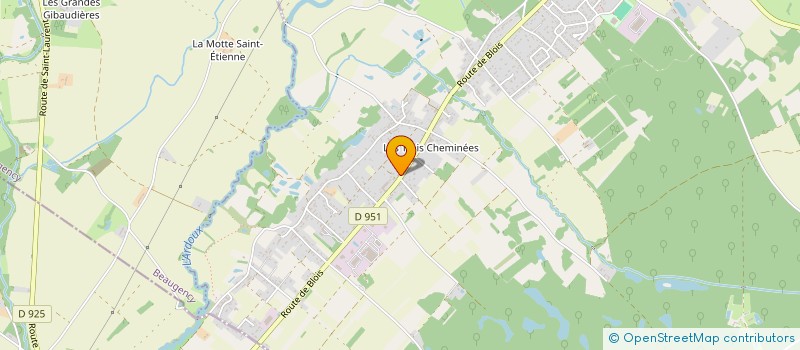 localisation de l'entreprise TRAVAUX ESPACE VERTS ENTRETIEN CREATION à LAILLY-EN-VAL