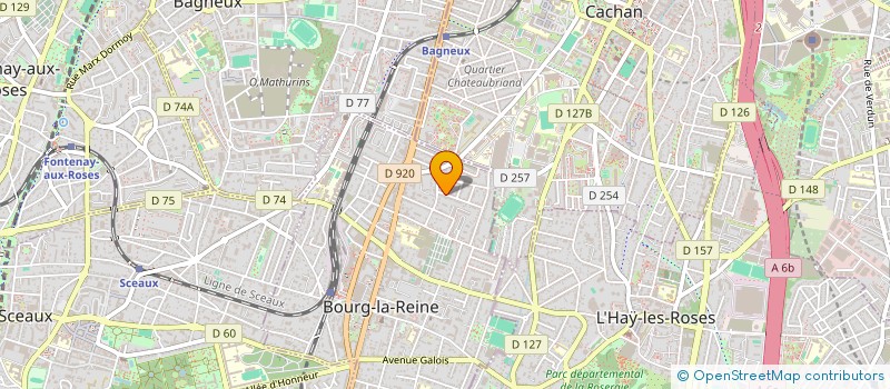 localisation de l'entreprise TRAVAUX ET DESSINS à BOURG-LA-REINE