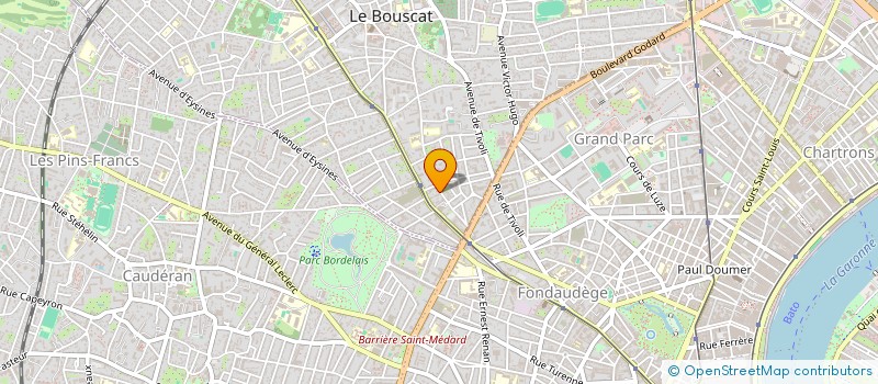 localisation de l'entreprise TRAVAUX ET MAITRISE D'OEUVRE à LE BOUSCAT