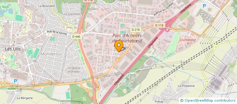 localisation de l'entreprise TRAVAUX ET TECHNIQUES ELECTRIQUES à LES ULIS