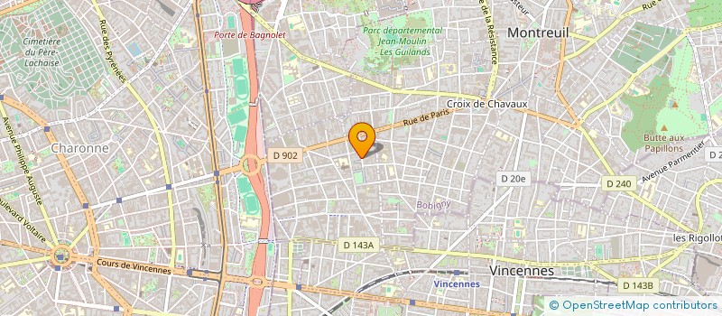 localisation de l'entreprise TRAVAUX ETUDES PILOTAGE  MONTREUIL