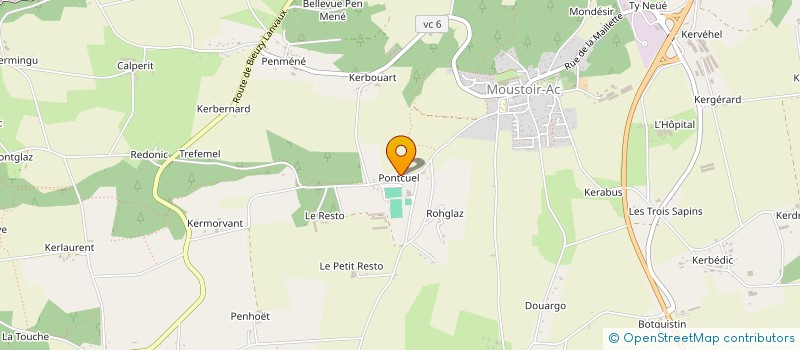 localisation de l'entreprise TRAVAUX FORESTIERS DE LA GUERRANDE à MOUSTOIR-AC