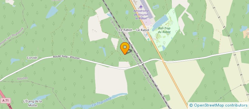 localisation de l'entreprise TRAVAUX FORESTIERS DU CENTRE à VOUZON