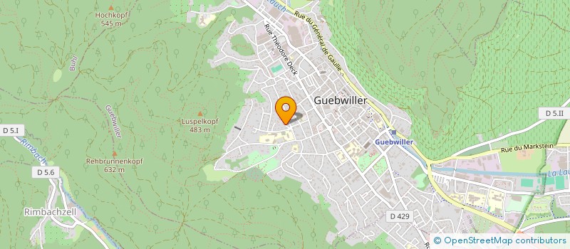 localisation de l'entreprise TRAVAUX FORESTIERS FABIAN à GUEBWILLER