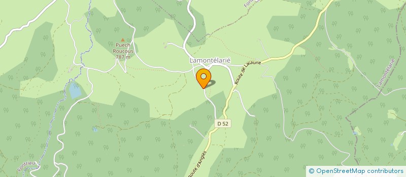 localisation de l'entreprise TRAVAUX FORESTIERS TARNAIS à LAMONTELARIE