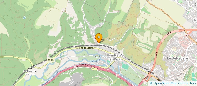 localisation de l'entreprise TRAVAUX FUNERAIRES DIJONNAIS - TFD  PLOMBIERES-LES-DIJON