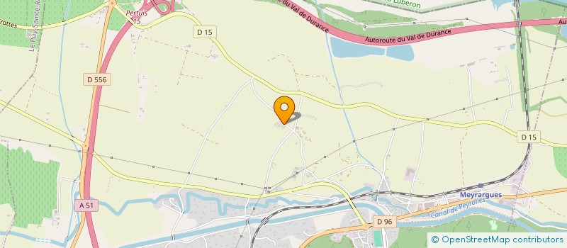 localisation de l'entreprise TRAVAUX GENERAUX BATIMENT  MEYRARGUES