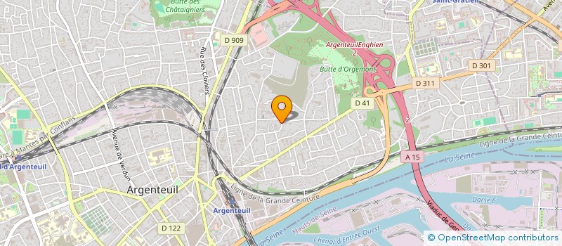 localisation de l'entreprise TRAVAUX GENERAUX BATIMENT  ARGENTEUIL