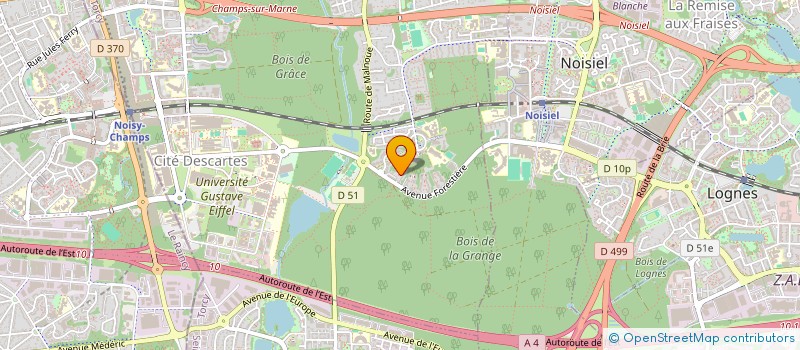 localisation de l'entreprise TRAVAUX GENERAUX D'ELECTRICITE ET SERVICES INFORMATIQUES à CHAMPS-SUR-MARNE