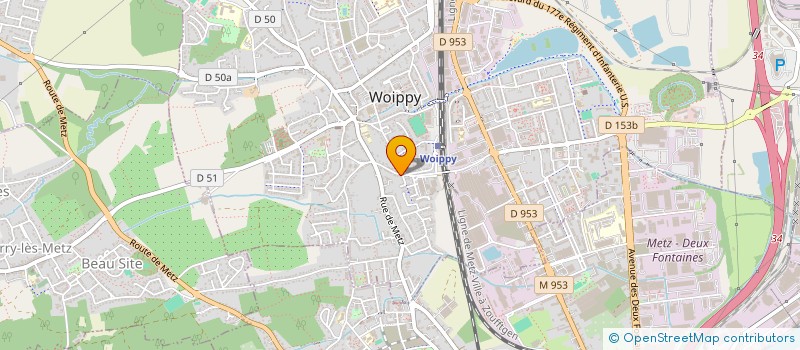 localisation de l'entreprise TRAVAUX INFORMATIQUE SAISIE  WOIPPY