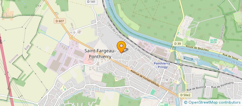 localisation de l'entreprise TRAVAUX INTERIEUR D&E  SAINT-FARGEAU-PONTHIERRY