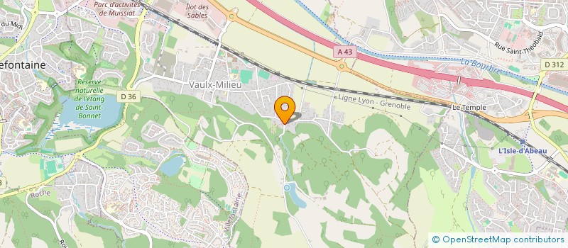 localisation de l'entreprise TRAVAUX INVEST  VAULX-MILIEU