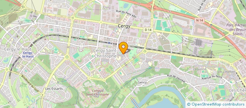 localisation de l'entreprise TRAVAUX ISOLATION PEINTURE  CERGY