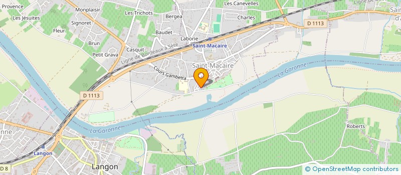 localisation de l'entreprise TRAVAUX L.CLAUDE  SAINT-MACAIRE