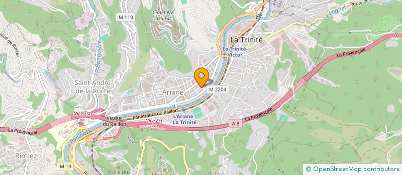localisation de l'entreprise TRAVAUX MAINTENANCE TELECOMMUNICATIONS à NICE