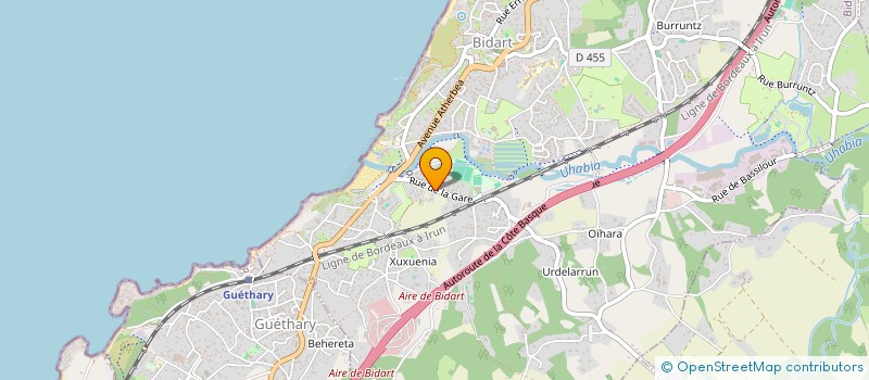 localisation de l'entreprise TRAVAUX MARITIMES D'AQUITAINE à BIDART