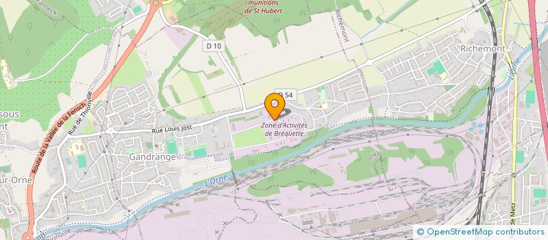 localisation de l'entreprise TRAVAUX MECANIQUES HYDRAULIQUES ET CARROSSERIES INDUSTRIELLES (TMHCI)  GANDRANGE