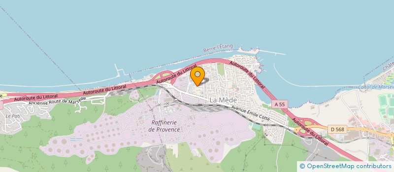 localisation de l'entreprise TRAVAUX METALLIQUES FERRONNERIE à CHATEAUNEUF-LES-MARTIGUES