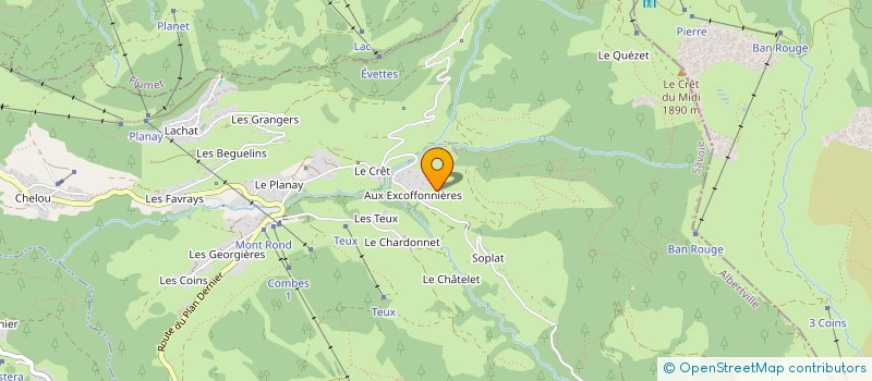 localisation de l'entreprise TRAVAUX MONTAGNE VERNEX-LOZET  NOTRE-DAME-DE-BELLECOMBE