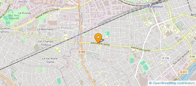 localisation de l'entreprise TRAVAUX MULTI-RESEAUX  ARGENTEUIL