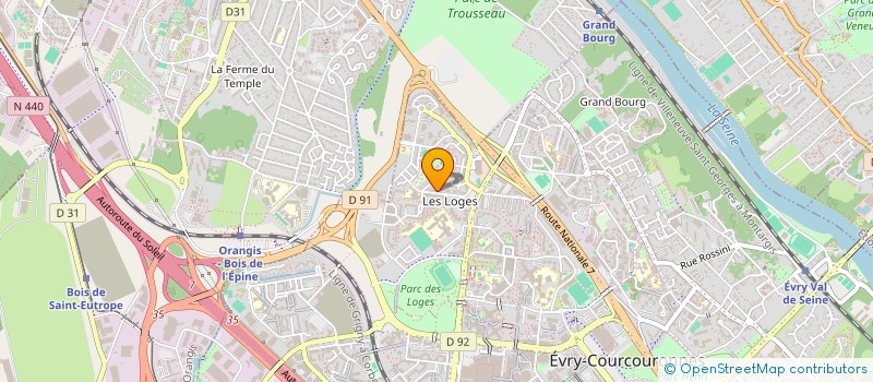 localisation de l'entreprise TRAVAUX NETTS à EVRY-COURCOURONNES