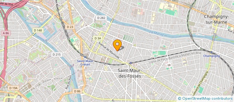 localisation de l'entreprise TRAVAUX NOUVEAUX DU BAT - ENTR GENERALE à SAINT-MAUR-DES-FOSSES