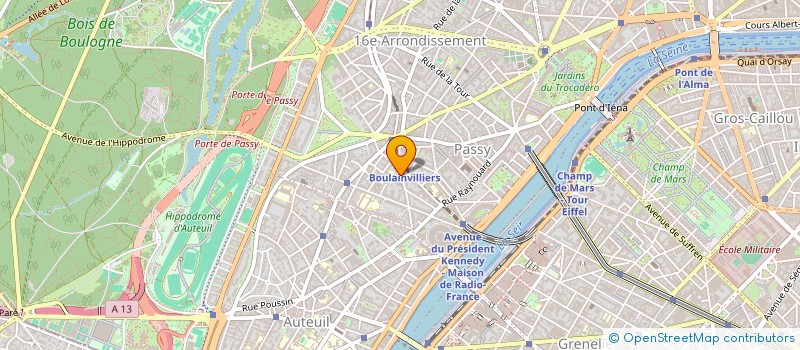 localisation de l'entreprise TRAVAUX OUTILLAGE DROGUERIE ENTRETIEN MENAGE 16  PARIS