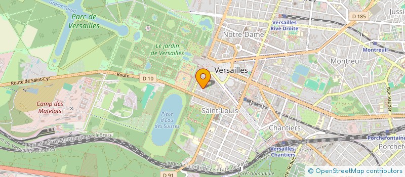 localisation de l'entreprise TRAVAUX PARTICULIERS MACONNERIE GENERALE à VERSAILLES