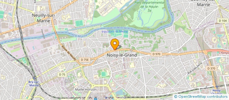 localisation de l'entreprise TRAVAUX PEINTURE MOQUETTE à NOISY-LE-GRAND