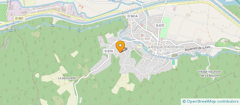 localisation de l'entreprise TRAVAUX POUR HABITAT TOURISME PORTS MARI  LA ROQUE-D'ANTHERON