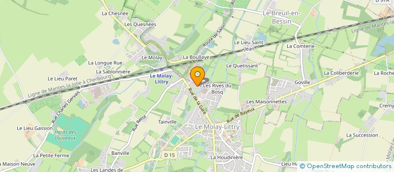 localisation de l'entreprise TRAVAUX PRESTATIONS DE SERVICES EXTERIEURS  LE MOLAY-LITTRY