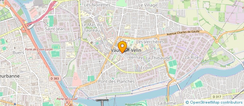 localisation de l'entreprise TRAVAUX PROJETS ETUDES  VAULX-EN-VELIN