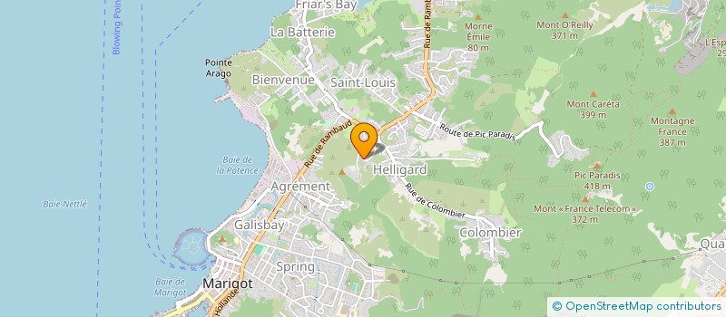 localisation de l'entreprise TRAVAUX PUBLIC ET DE TRANSPORT DE MATERIAUX ET DE MARCHANDISES  SAINT-MARTIN