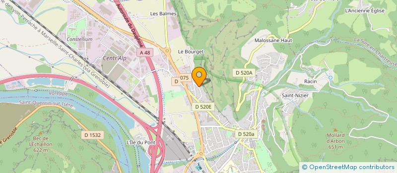 localisation de l'entreprise TRAVAUX PUBLICS AMENAGEMENTS DE CHARTREUSE à VOREPPE