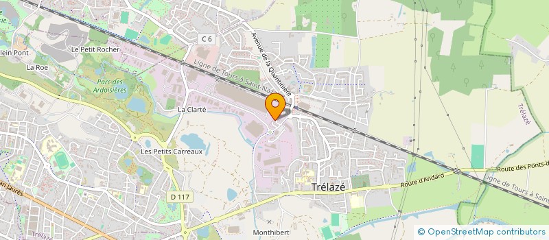 localisation de l'entreprise TRAVAUX PUBLICS ANGEVINS à TRELAZE