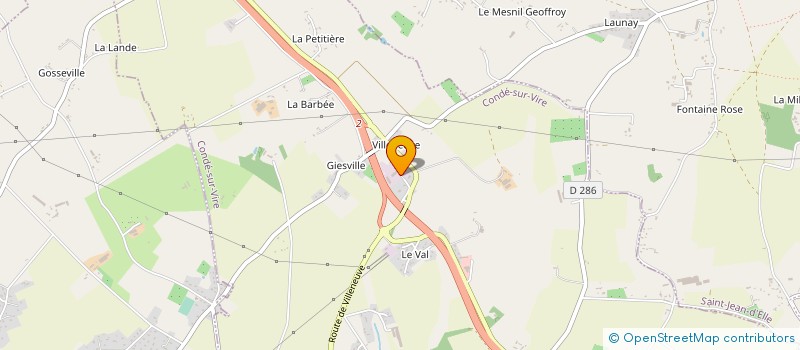 localisation de l'entreprise TRAVAUX PUBLICS BOUTTE  CONDE-SUR-VIRE