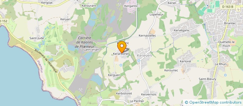 localisation de l'entreprise TRAVAUX PUBLICS - BROYAGE FORESTIER à PLOEMEUR