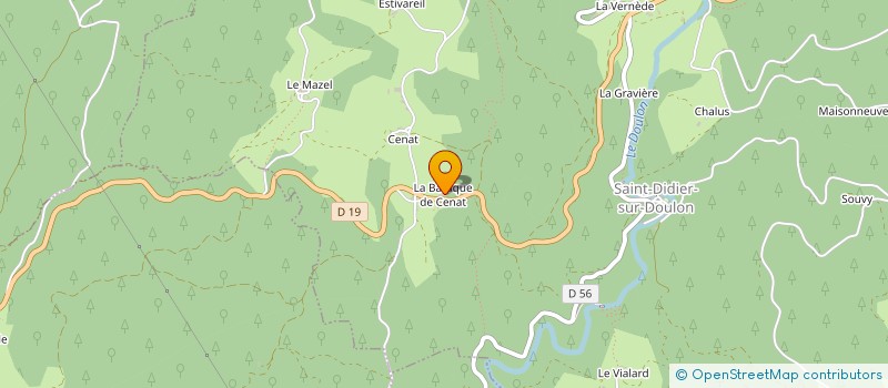 localisation de l'entreprise TRAVAUX PUBLICS CHALEIL à SAINT-DIDIER-SUR-DOULON
