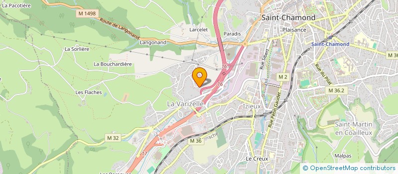 localisation de l'entreprise TRAVAUX PUBLICS CONCEPT à SAINT-CHAMOND