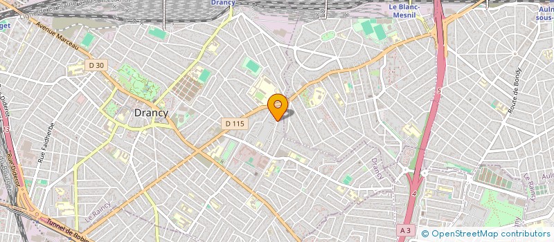 localisation de l'entreprise TRAVAUX PUBLICS CONSTRUCTIONS à DRANCY