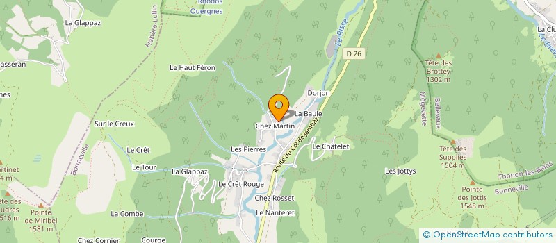 localisation de l'entreprise TRAVAUX PUBLICS CORBET FRERES à MEGEVETTE