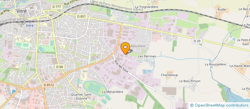localisation de l'entreprise TRAVAUX PUBLICS DE BRETAGNE à VITRE