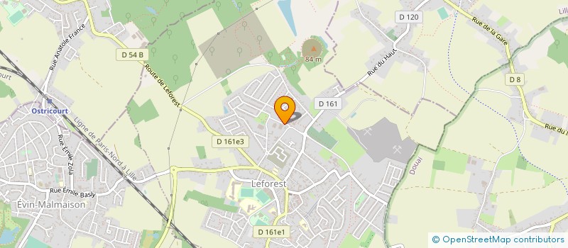 localisation de l'entreprise TRAVAUX PUBLICS DE L'ARTOIS  LEFOREST