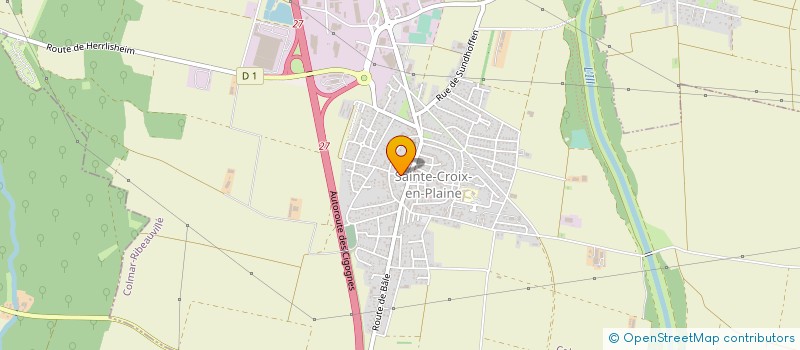 localisation de l'entreprise TRAVAUX PUBLICS DE L'ILL à SAINTE-CROIX-EN-PLAINE